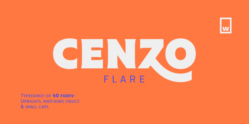 Ejemplo de fuente Cenzo Flare Cond #1